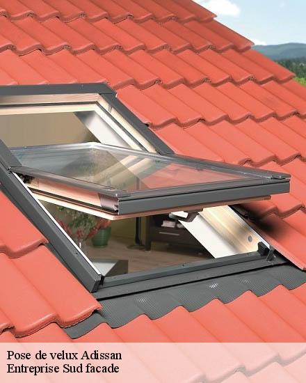 Pose de velux  adissan-34230 Entreprise Sud facade